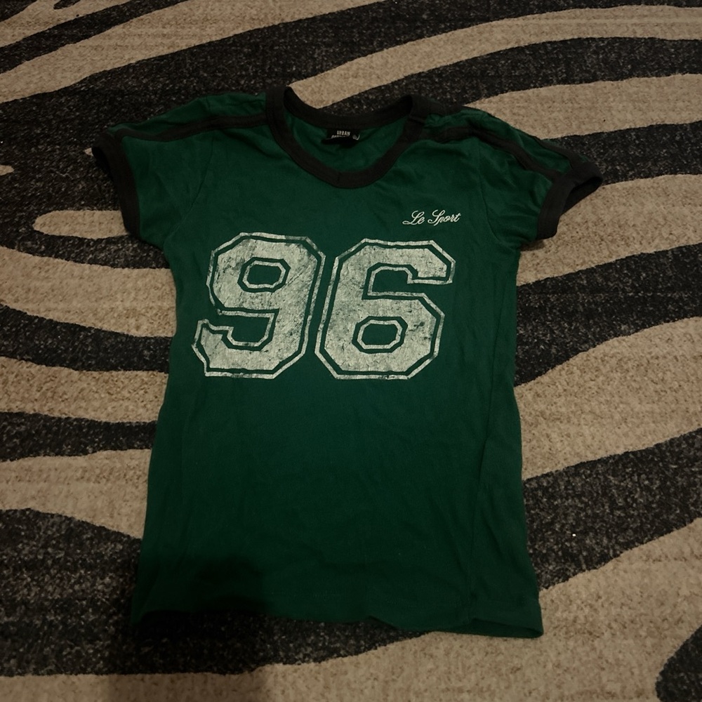 Urban Outfitters Green Tee with 96 Print